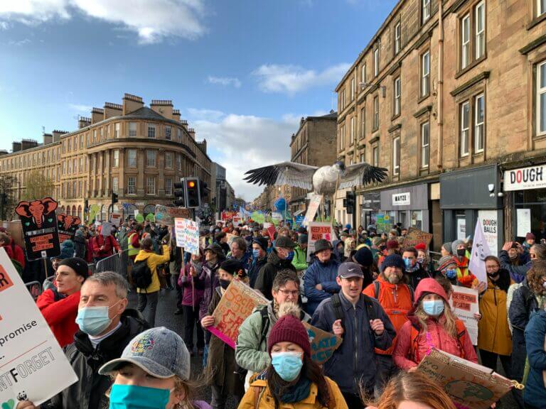 Manifestazione per il Clima a Glasgow