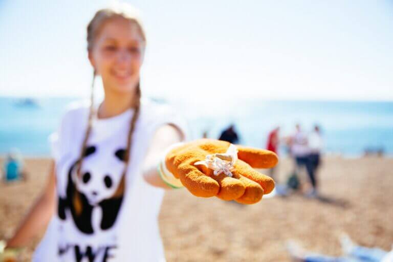 pulizia delle spiagge